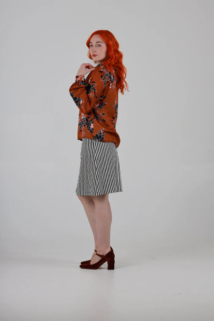 Anthony Shirt in Brown Floral Print - Image 5