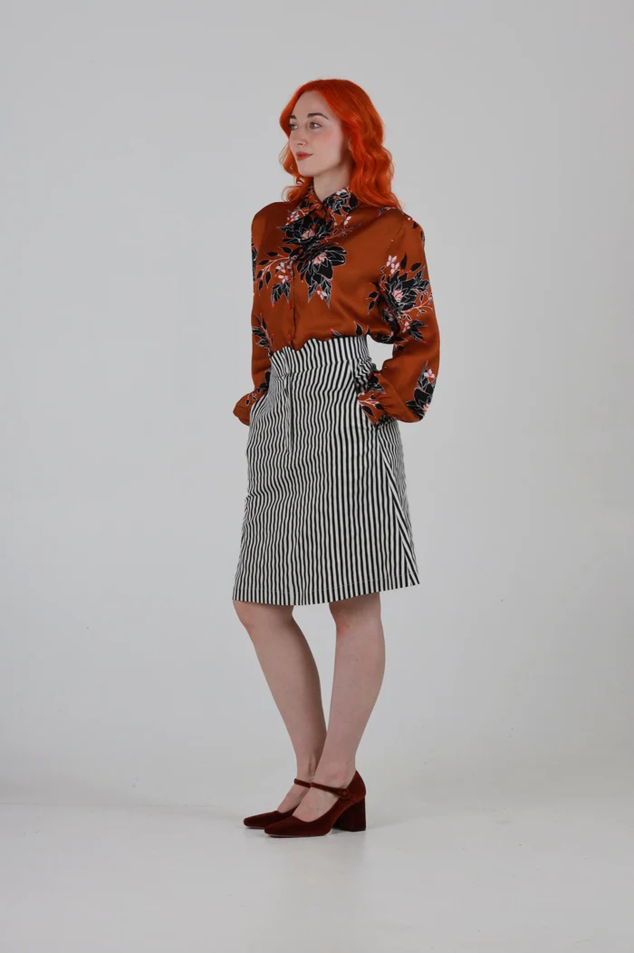 Anthony Shirt in Brown Floral Print - Image 9