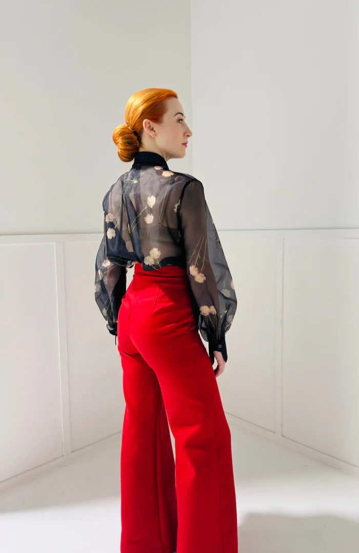 Anthony Floral Silk Organza Shirt - Image 3