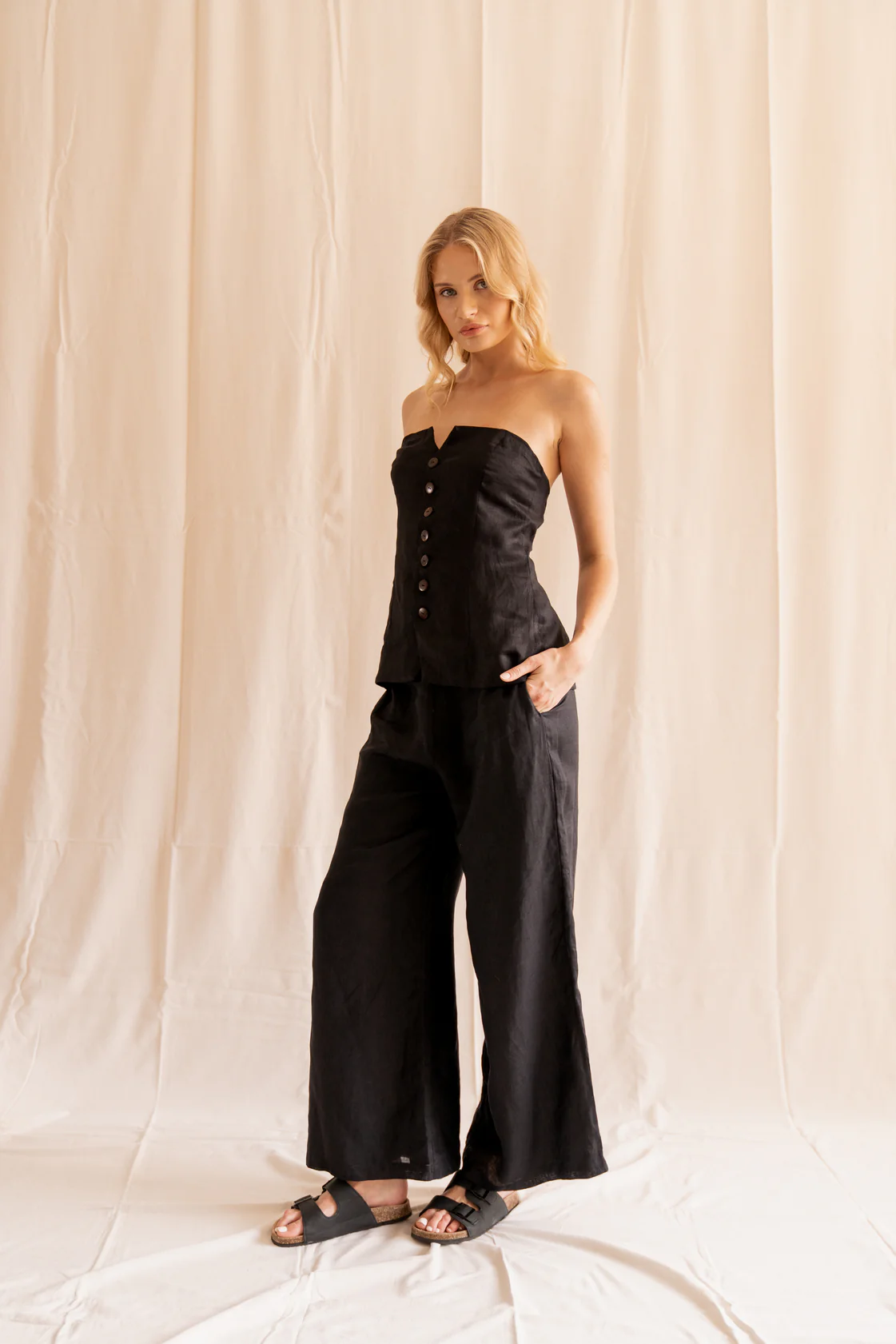 Cartia Longline Strapless Top - Image 3