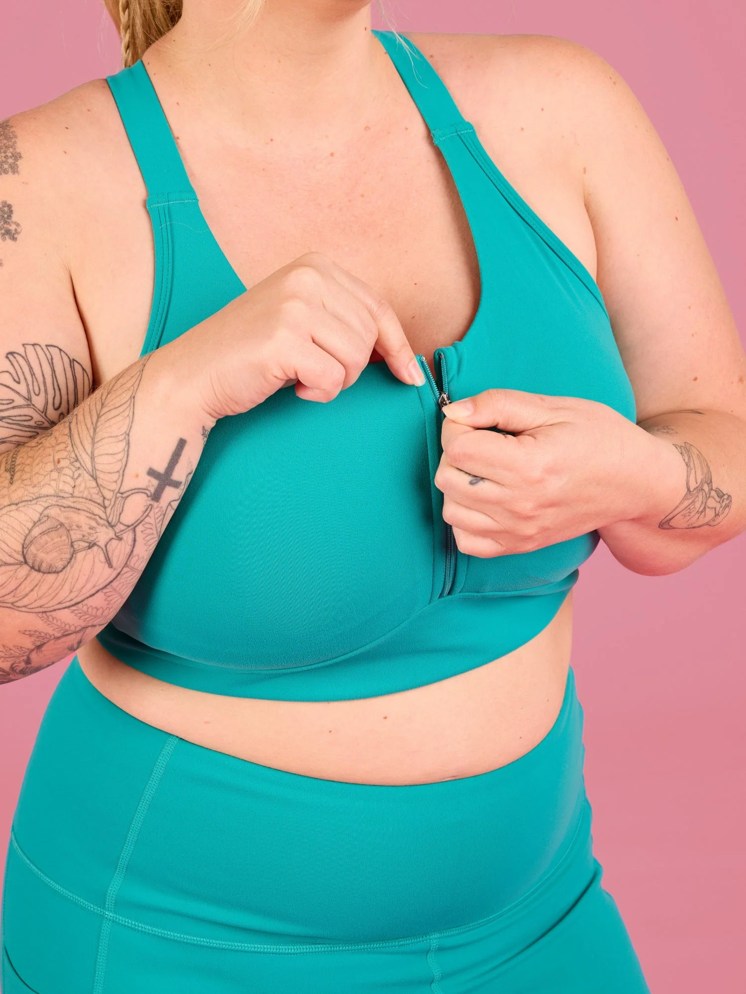 Teal FlexiZip Crop - Image 6